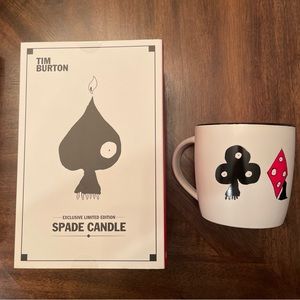 NEW-TIM BURTON LOST VEGAS SPADE CANDLE Ltd Ed 2977/3000 + Card Creature mug